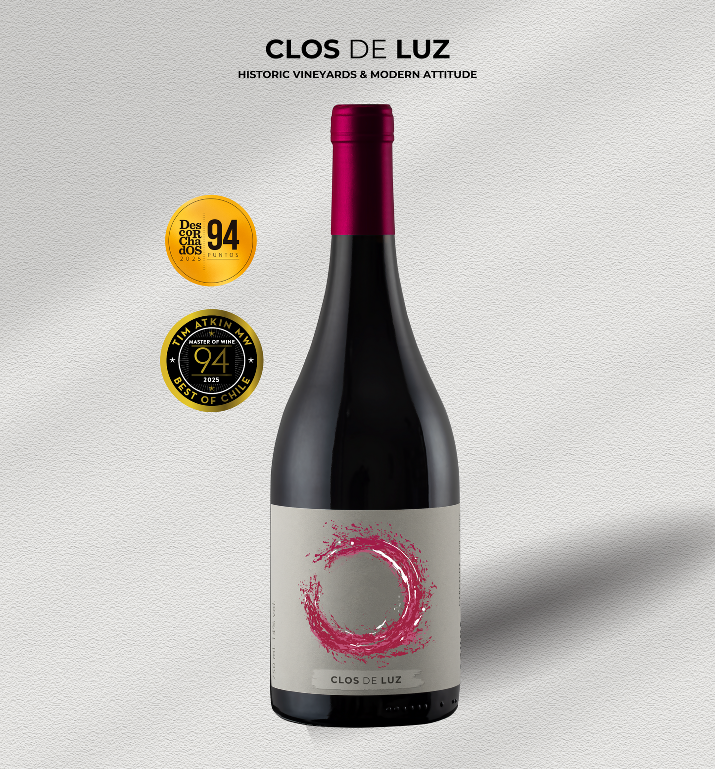 Vino Azuda Carmenere Concreto Caja 6x750ml Viña Clos de Luz
