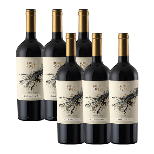 Vino Massal 1945 Carmenere Caja 6x750ml Viña Clos de Luz